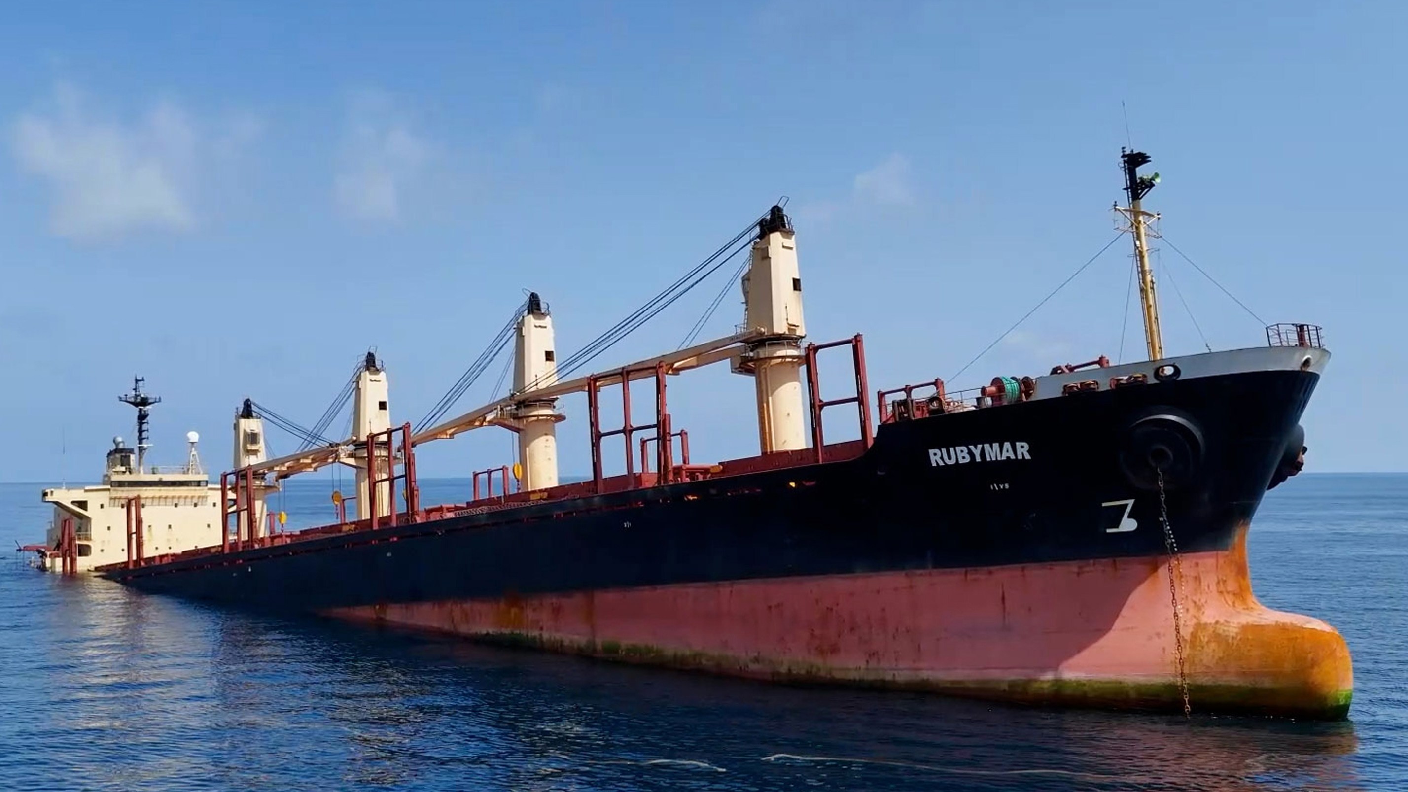 The British-registered cargo ship Rubymar was targeted by Houthi rebels in the Red Sea in March